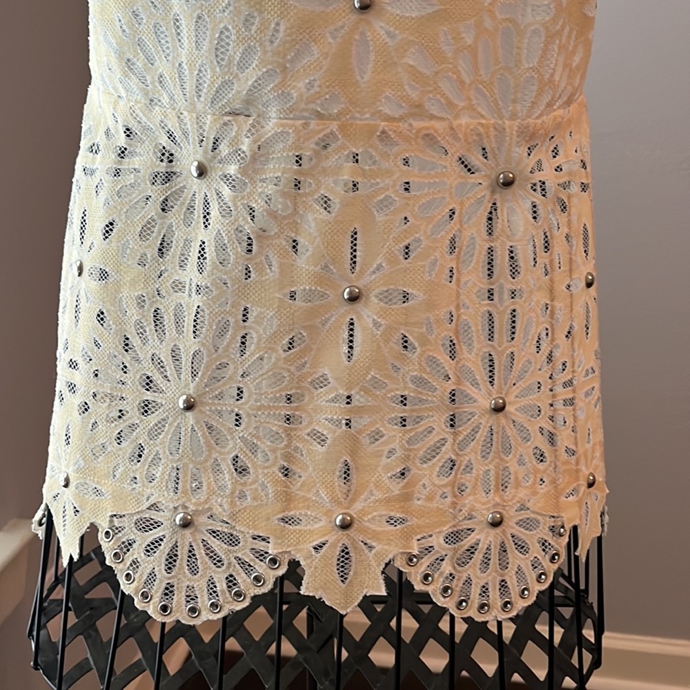 Veronica Beard. Sheer Top With Rivets Throughout … - image 3